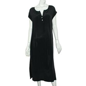 HATCH Maternity by Two Birds Women's Silk Crepe Dress Black Size 1